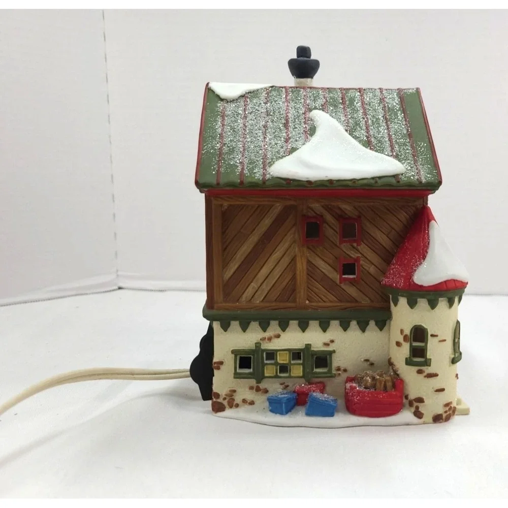 Department Dept 56‎ GIFT WRAP & RIBBONS North Pole Series REPAIRED Lighted